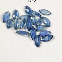 10x5 MM Natural Blue Sapphire Marquise Cut | 9 Different Grades | Varieties Of Color & Clarity | Deep / Medium / Pastel Blue | Calibrated