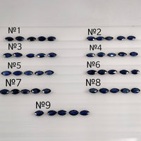 5x3 MM Natural Blue Sapphire Marquise Cut | 9 Different Grades | Varieties Of Color & Clarity | Deep / Medium / Pastel Blue | Calibrated
