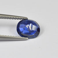 1.50 cts Natural Blue Sapphire Loose Gemstone Oval Cut Certified