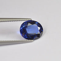 2.44 cts Natural Blue Sapphire Loose Gemstone Oval Cut Certified