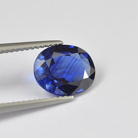 3.21 cts Natural Blue Sapphire Loose Gemstone Oval Cut Certified