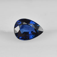 0.77 cts Natural Blue Sapphire Loose Gemstone Pear Cut