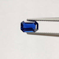 1.22 cts Natural Blue Sapphire Loose Gemstone Emerald Cut Certified