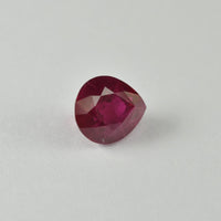 1.08 cts Natural Burma Ruby Loose Gemstone Pear Cut