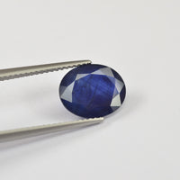 3.72 cts Natural Blue Sapphire Loose Gemstone Oval Cut