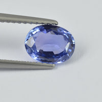 1.33 cts Natural Blue Sapphire Loose Gemstone Oval Cut Certified