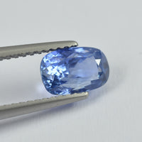 1.57 cts Unheated Natural Blue Sapphire Loose Gemstone Cushion Cut Certified