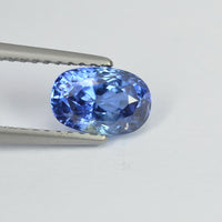 1.60 cts Unheated Natural Blue Sapphire Loose Gemstone Oval Cut Certified
