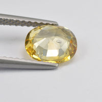 1.33 cts Natural Yellow Sapphire Loose Gemstone Oval Cut