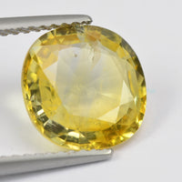3.42 cts Natural Yellow Sapphire Loose Gemstone Cushion Cut