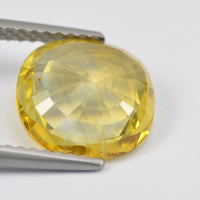3.42 cts Natural Yellow Sapphire Loose Gemstone Cushion Cut