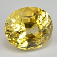 8.84 cts Natural Yellow Sapphire Loose Gemstone Oval Cut