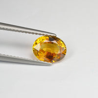 1.85 cts Natural Yellow Sapphire Loose Gemstone Oval Cut