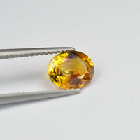 1.85 cts Natural Yellow Sapphire Loose Gemstone Oval Cut
