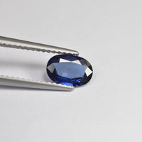 0.90 cts Natural Blue Sapphire Loose Gemstone Oval Cut Certified