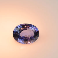 1.45 cts Unheated Natural Color Change Blue Sapphire Loose Gemstone Oval Cut Certified