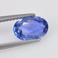 2.23 cts Unheated Natural Blue Sapphire Loose Gemstone Oval Cut Certified