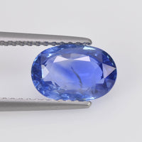 2.23 cts Unheated Natural Blue Sapphire Loose Gemstone Oval Cut Certified