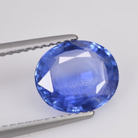2.69 cts Unheated Natural Blue Sapphire Loose Gemstone Oval Cut Certified