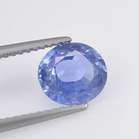2.10 cts Natural Blue Sapphire Loose Gemstone Oval Cut Certified