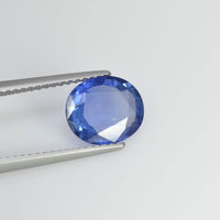 2.30 cts Unheated Natural Blue Sapphire Loose Gemstone Oval Cut Certified