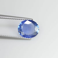 2.30 cts Unheated Natural Blue Sapphire Loose Gemstone Oval Cut Certified