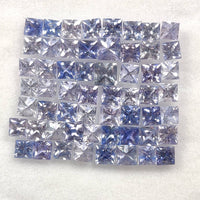 2.8-3.2 MM Natural Princess Cut Blue-Purple Sapphire