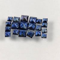 1.8 - 3.3 MM Natural Princess Cut Blue Sapphire