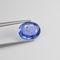 2.54 cts Unheated Natural Blue Sapphire Loose Gemstone Oval Cut Certified