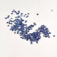 1.2-1.8 mm Natural Blue Sapphire Loose Gemstone Princess Cut