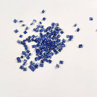 1.8 - 2.3 MM Natural Princess Cut Blue Sapphire