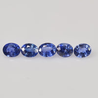 5x4 Natural Calibrated Sri Lanka Blue Sapphire Loose Gemstone Oval Cut