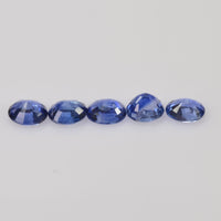 5x4 Natural Calibrated Sri Lanka Blue Sapphire Loose Gemstone Oval Cut