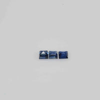 2.2-2.8 mm Natural Calibrated Blue Sapphire Loose Gemstone Square Cut