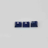 3.8-4.1 mm Natural Calibrated Blue Sapphire Loose Gemstone Square Cut