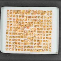 2.2-2.9 mm Natural Callibrated Orange Sapphire Loose Gemstone Princess Cut