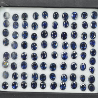 5x4 mm Natural Calibrated Blue Sapphire Loose Gemstone Oval Cut