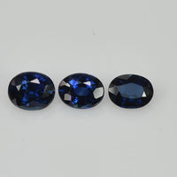 5x4 mm Natural Calibrated Blue Sapphire Loose Gemstone Oval Cut