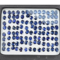 5x4 mm Natural Calibrated Blue Sapphire Loose Gemstone Oval Cut