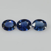5x4 mm Natural Calibrated Blue Sapphire Loose Gemstone Oval Cut
