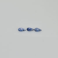 5x4 mm Natural Calibrated Blue Sapphire Loose Gemstone Pear Cut