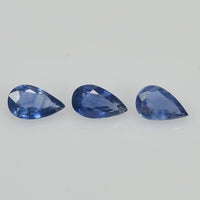 5x3 mm Natural Calibrated Blue Sapphire Loose Gemstone Pear Cut