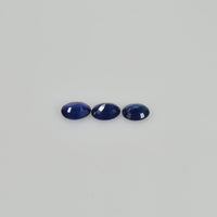 5x4 mm Natural Calibrated Blue Sapphire Loose Gemstone Oval Cut