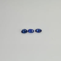 4x3 mm Natural Calibrated Blue Sapphire Loose Gemstone Oval Cut