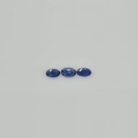 4x3 mm Natural Calibrated Blue Sapphire Loose Gemstone Oval Cut