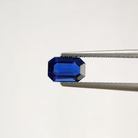 1.22 cts Natural Blue Sapphire Loose Gemstone Emerald Cut Certified