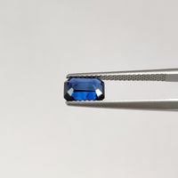 1.46 cts Natural Blue Sapphire Loose Gemstone Emerald Cut Certified