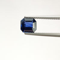 1.26 cts Natural Blue Sapphire Loose Gemstone Emerald Cut Certified