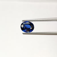 1.41 cts Natural Blue Sapphire Loose Gemstone Oval Cut Certified