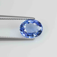 2.24 cts Unheated Natural Blue Sapphire Loose Gemstone Oval Cut Certified